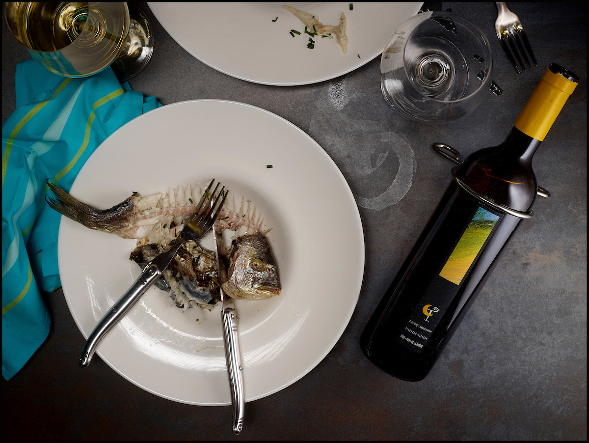 Accord met et vin avec bouteille de blanc de Thierry Constantin