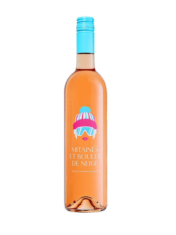 Bouteille de rosé Mitaines et boules de neige de la cave Thierry Constantin